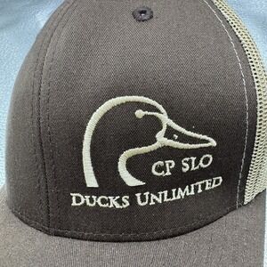 Ducks‎ Unlimited Trucker Hat Mesh Snapback Cap Olive Green Gold NWOT